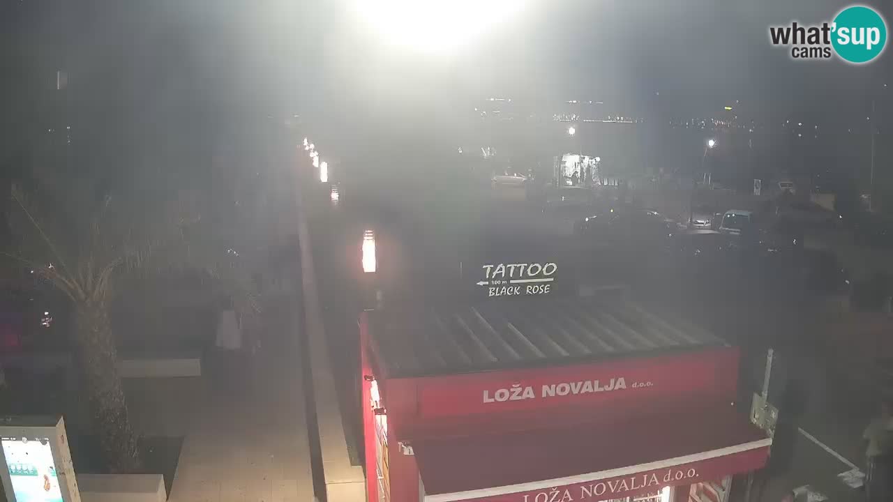 Live cam Novalja – Obala Petra Krešimira IV