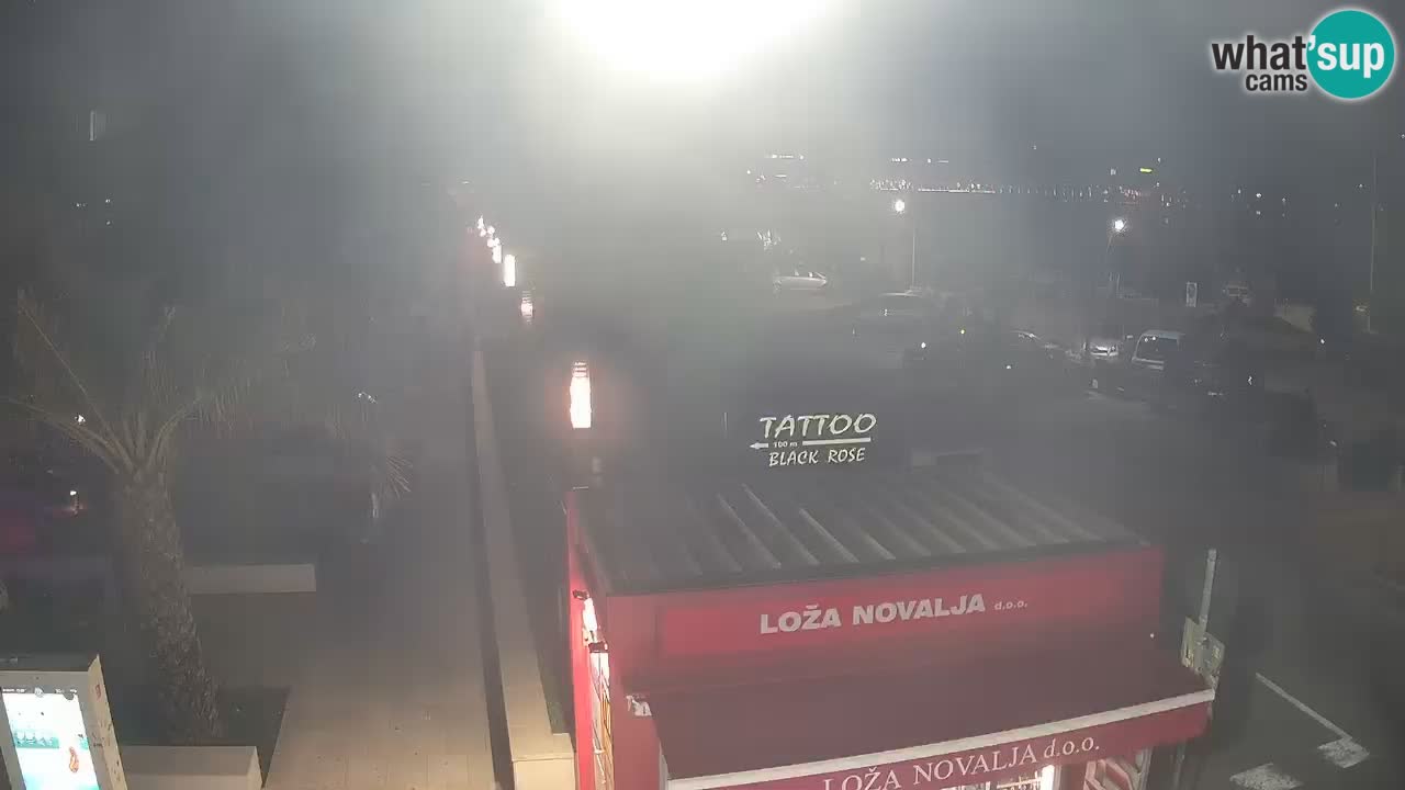 Webcam live Novalja – Obala Petra Krešimira IV