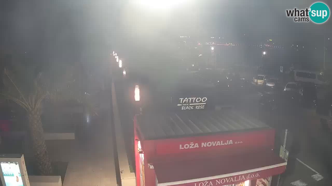 Live cam Novalja – Obala Petra Krešimira IV
