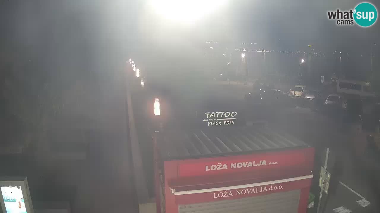 Live cam Novalja – Obala Petra Krešimira IV