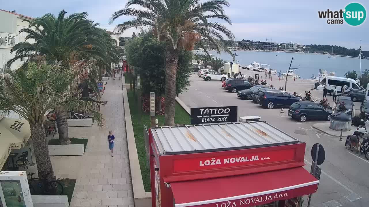 Spletna kamera Novalja – Obala Petra Krešimira IV