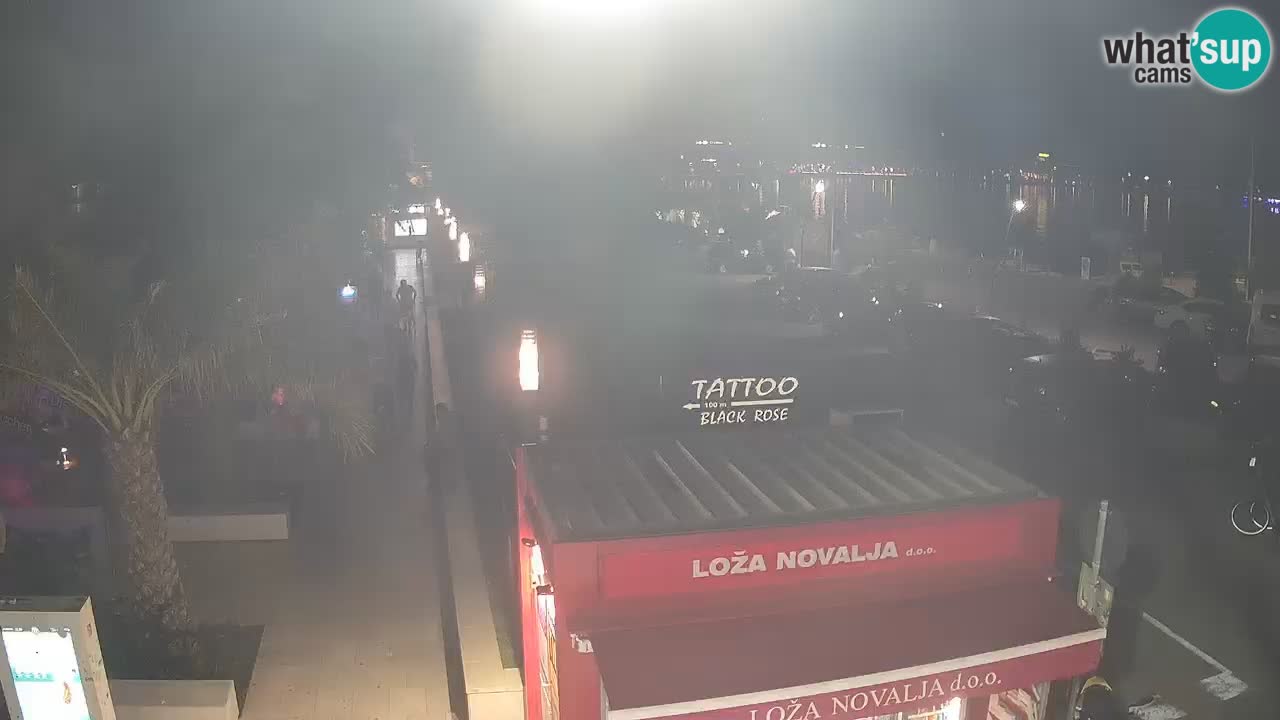 Camera en diecto Novalja – Obala Petra Krešimira IV