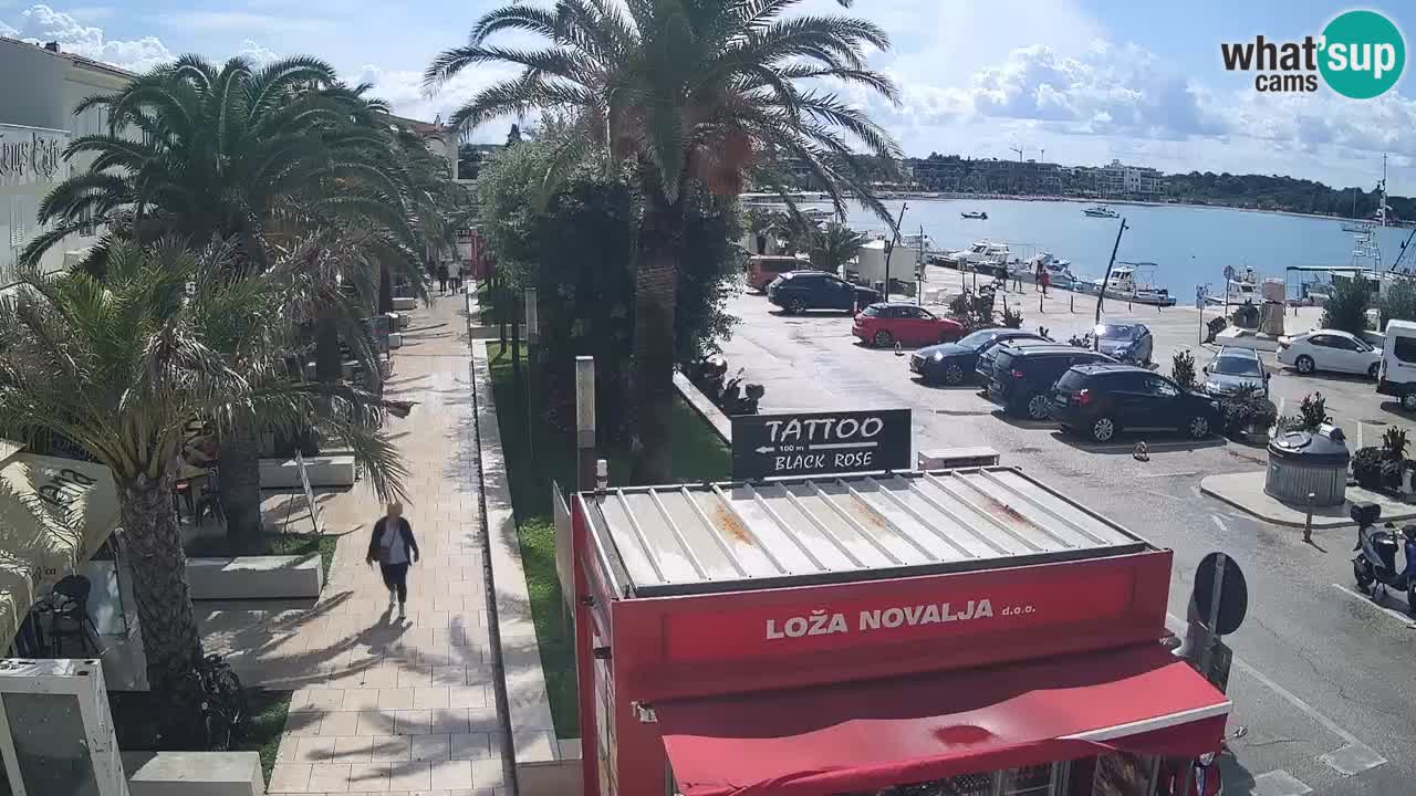 Spletna kamera Novalja – Obala Petra Krešimira IV