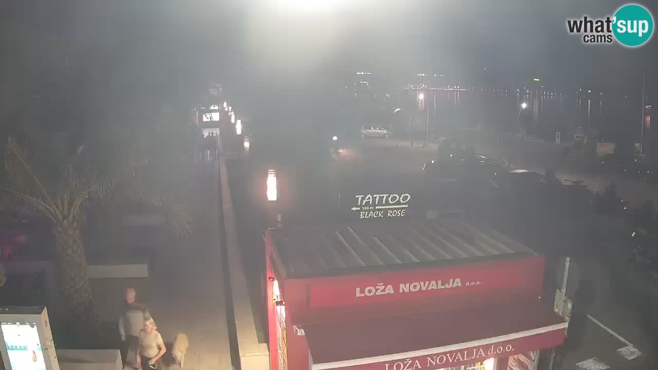 Camera en diecto Novalja – Obala Petra Krešimira IV