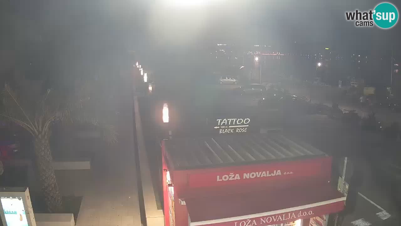 Live cam Novalja – Obala Petra Krešimira IV