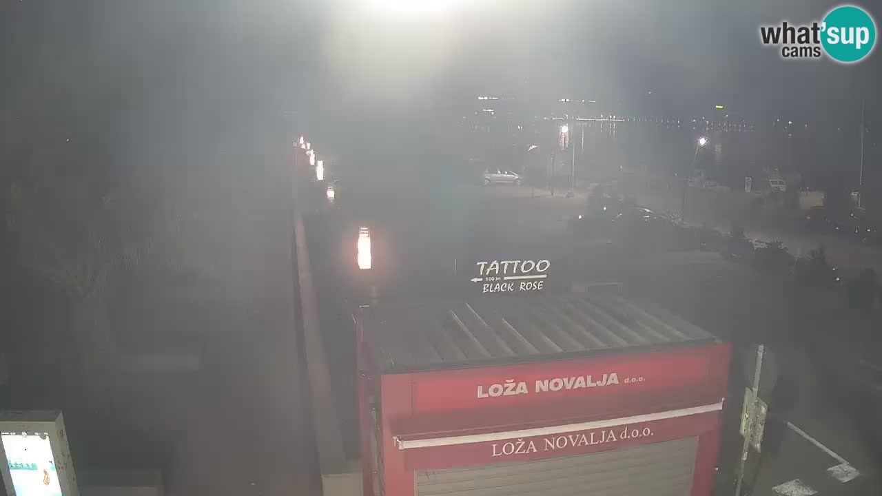 Webcam live Novalja – Obala Petra Krešimira IV