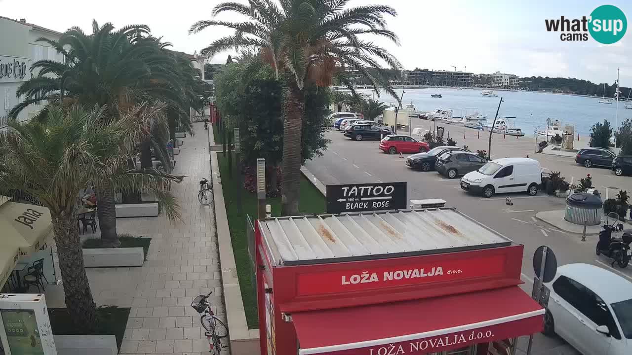 Spletna kamera Novalja – Obala Petra Krešimira IV