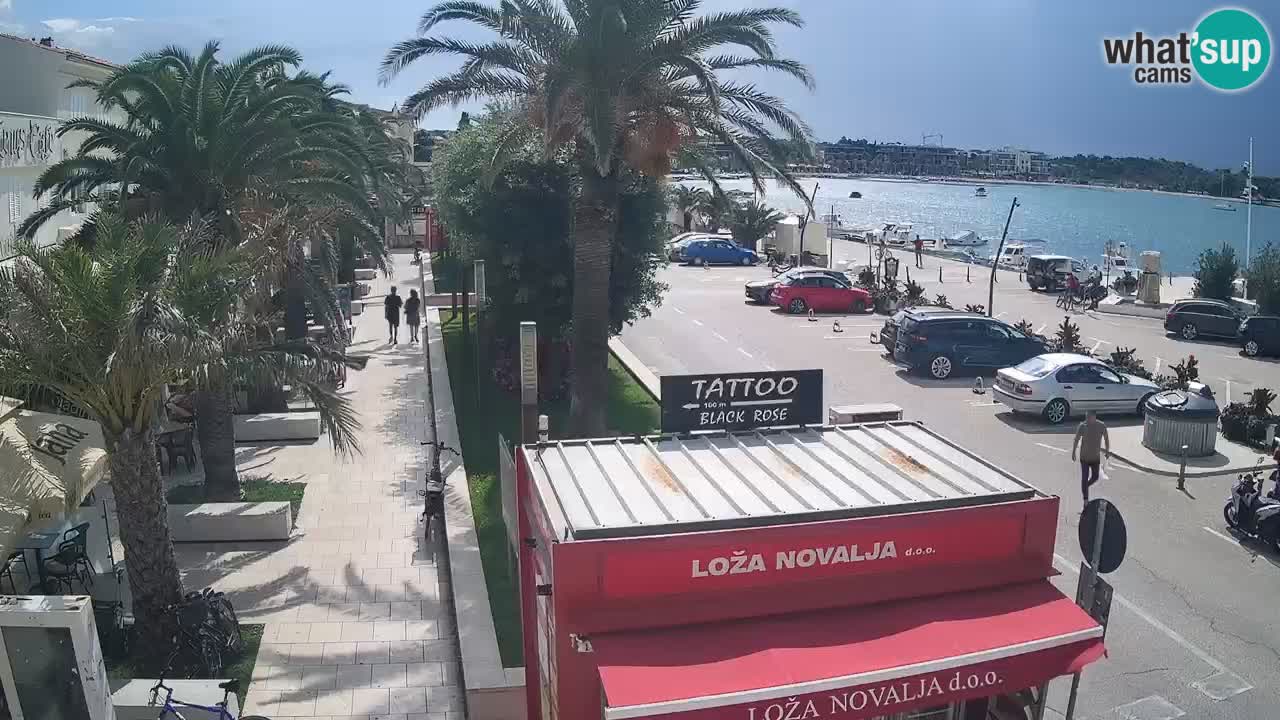 Spletna kamera Novalja – Obala Petra Krešimira IV