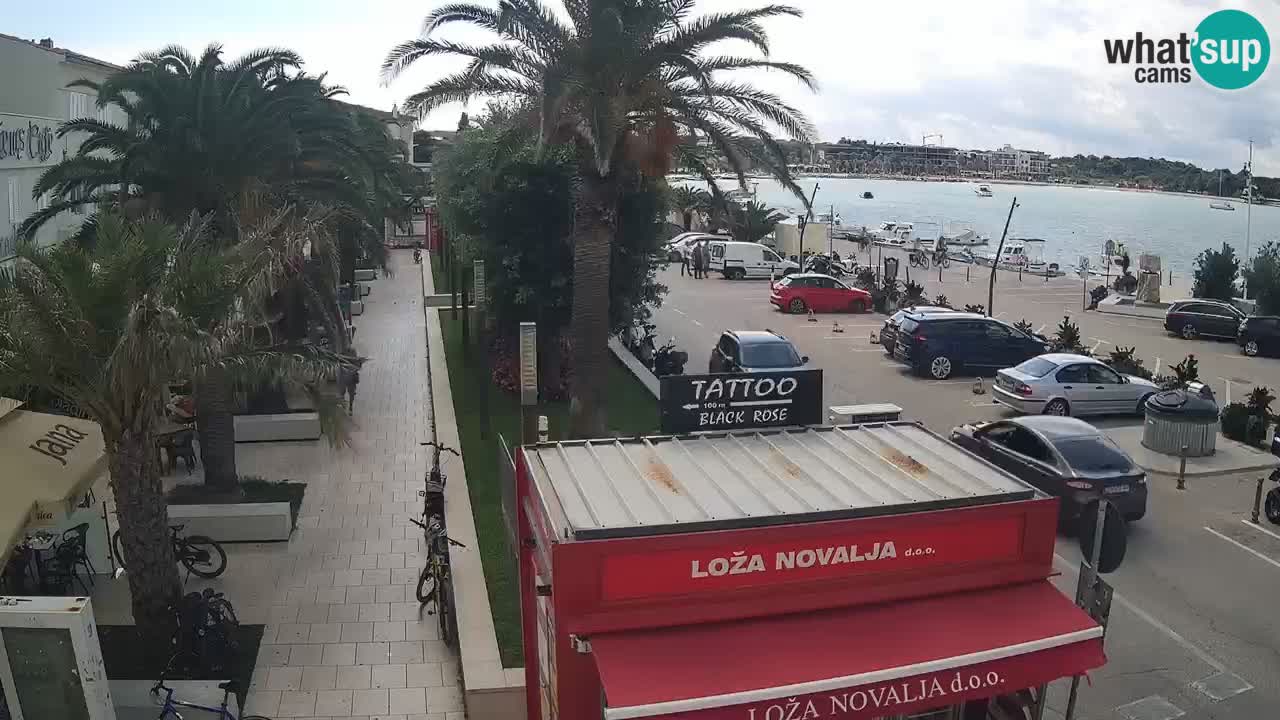 Spletna kamera Novalja – Obala Petra Krešimira IV