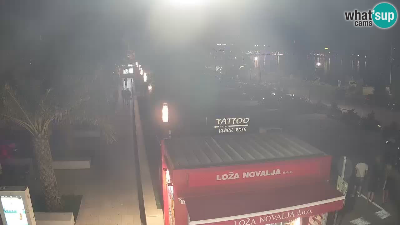Camera en diecto Novalja – Obala Petra Krešimira IV