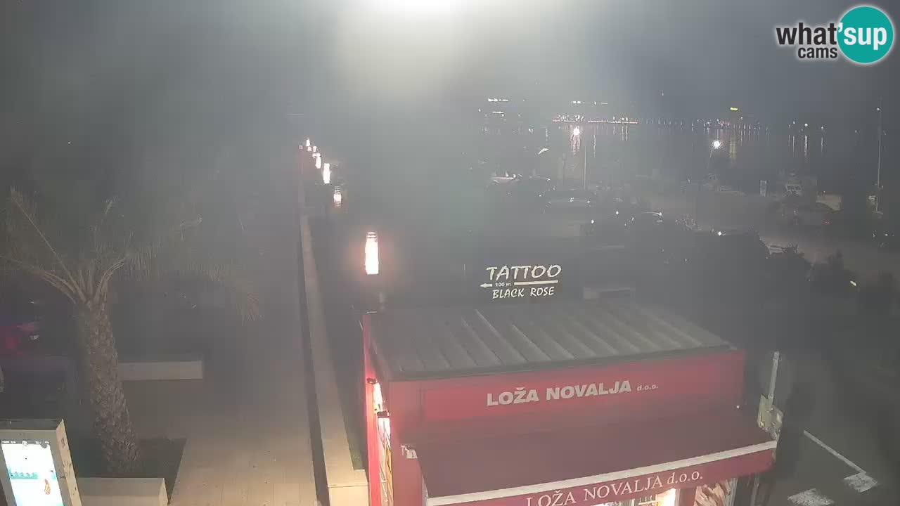 Live cam Novalja – Obala Petra Krešimira IV