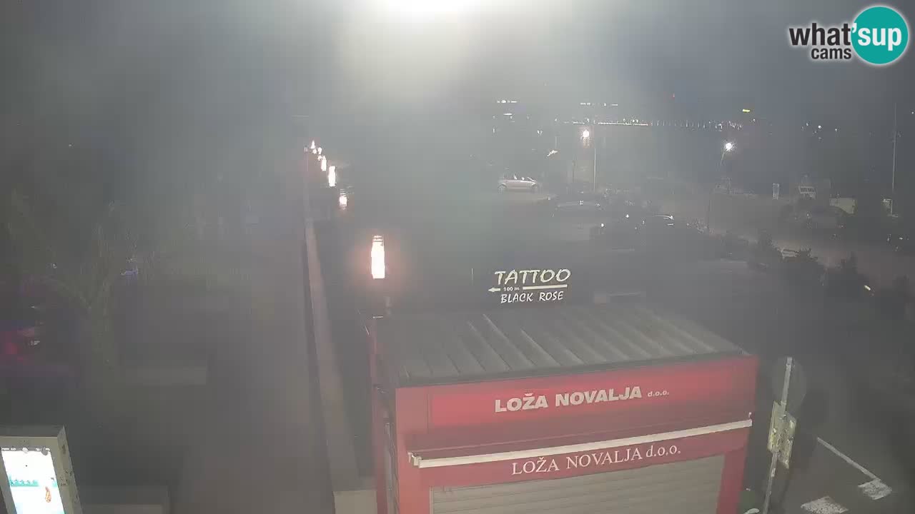 Webcam live Novalja – Obala Petra Krešimira IV