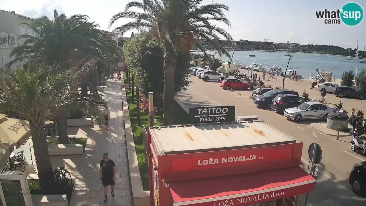 Spletna kamera Novalja – Obala Petra Krešimira IV
