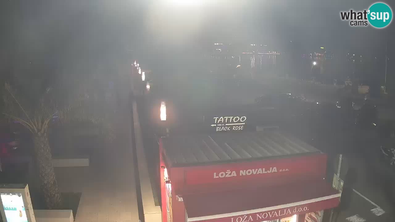 Webcam live Novalja – Obala Petra Krešimira IV