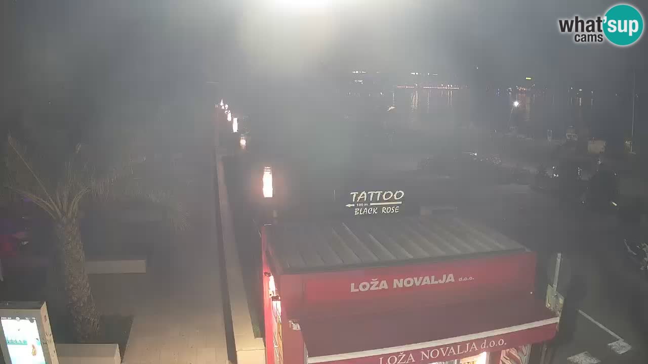Live cam Novalja – Obala Petra Krešimira IV