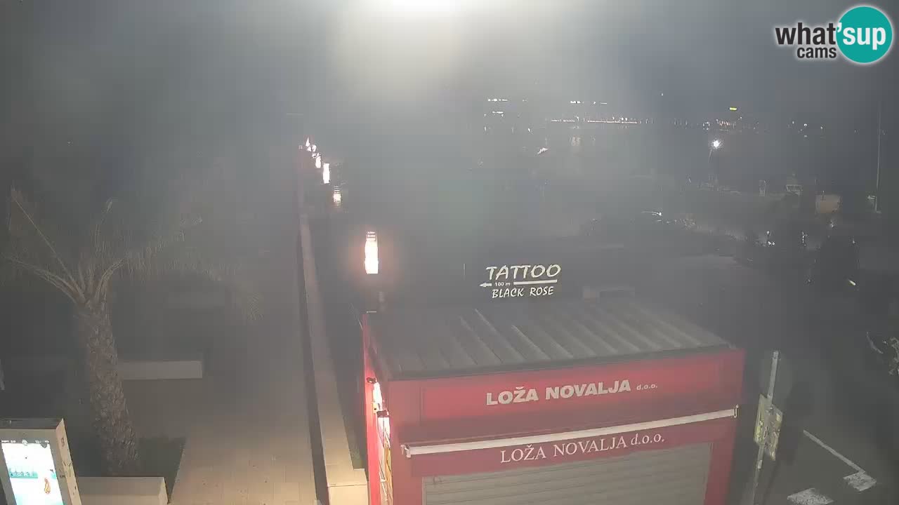 Live cam Novalja – Obala Petra Krešimira IV