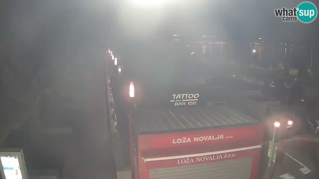 Webcam live Novalja – Obala Petra Krešimira IV