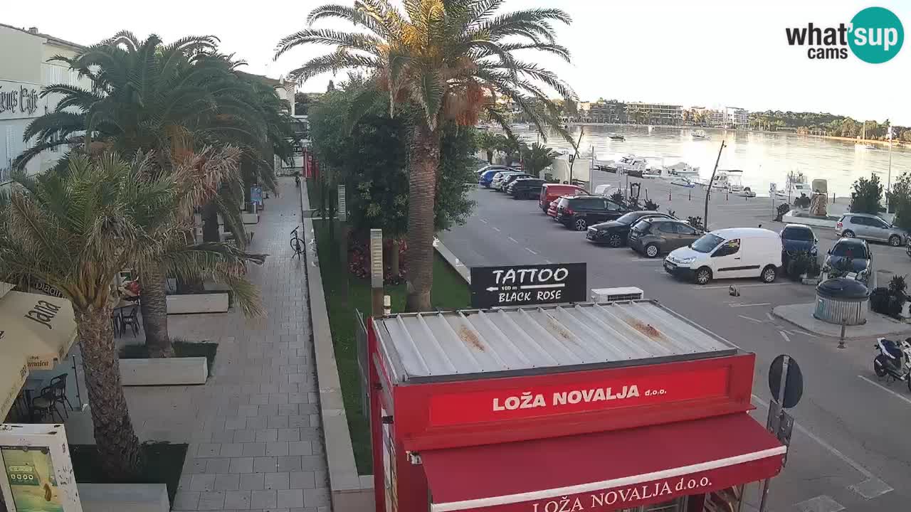 Spletna kamera Novalja – Obala Petra Krešimira IV