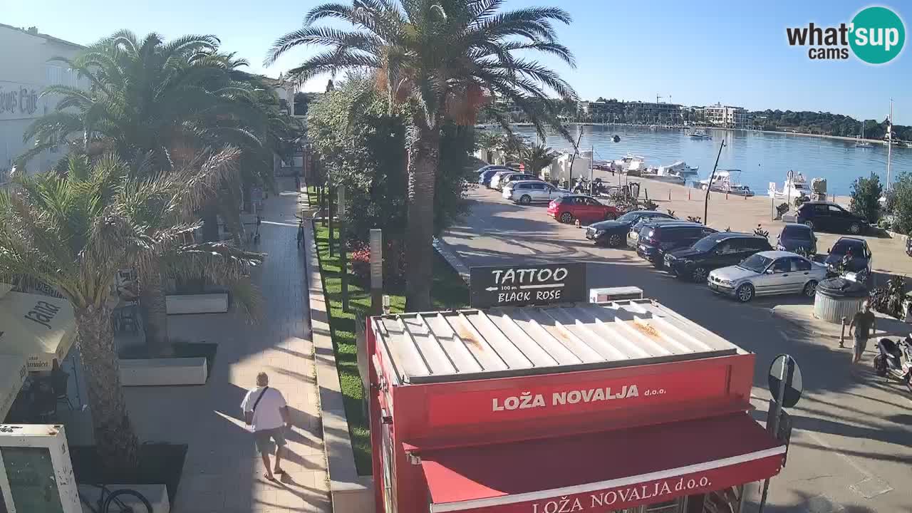 Spletna kamera Novalja – Obala Petra Krešimira IV