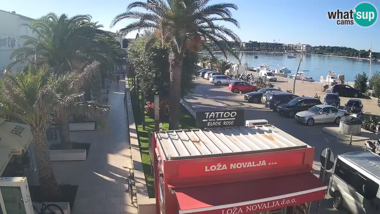 Spletna kamera Novalja – Obala Petra Krešimira IV