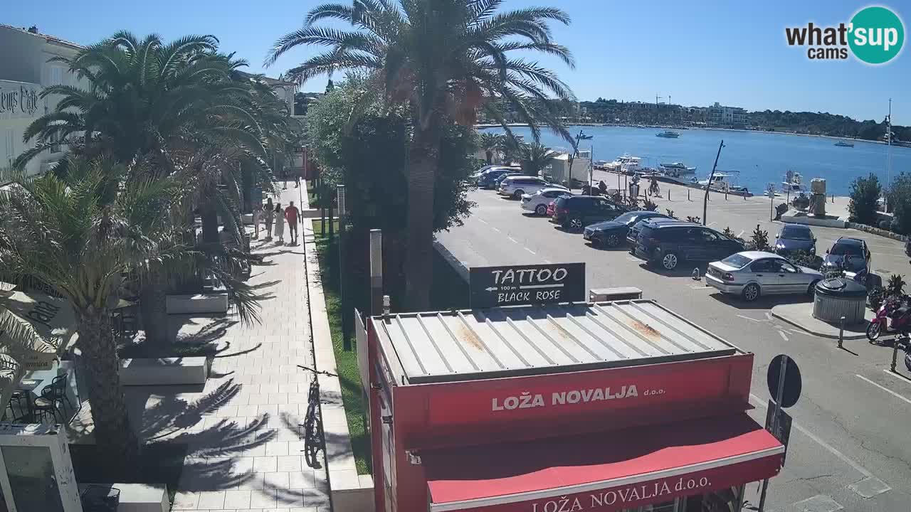 Spletna kamera Novalja – Obala Petra Krešimira IV