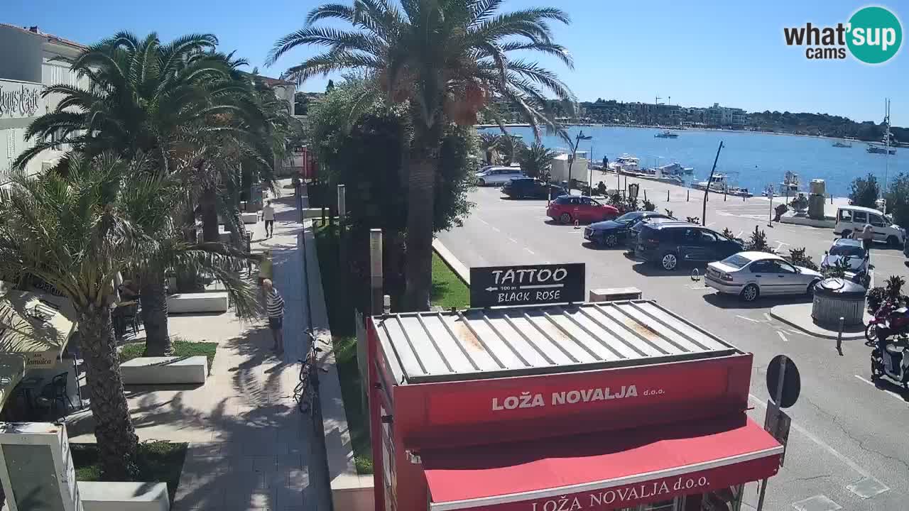Spletna kamera Novalja – Obala Petra Krešimira IV