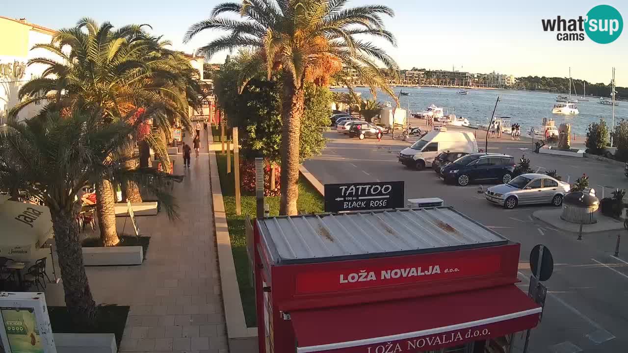 Spletna kamera Novalja – Obala Petra Krešimira IV