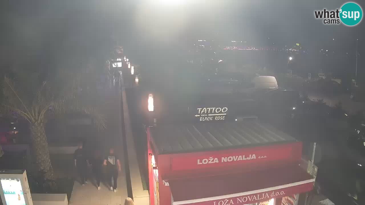 Live cam Novalja – Obala Petra Krešimira IV