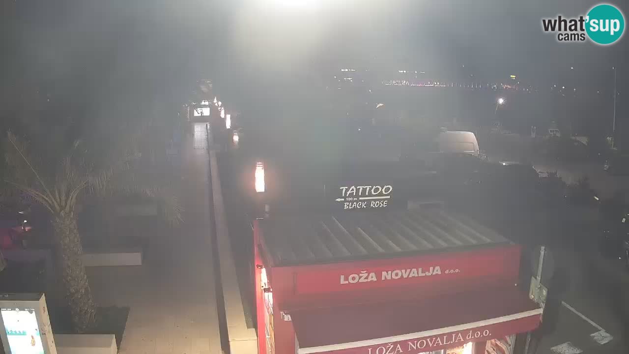 Live cam Novalja – Obala Petra Krešimira IV