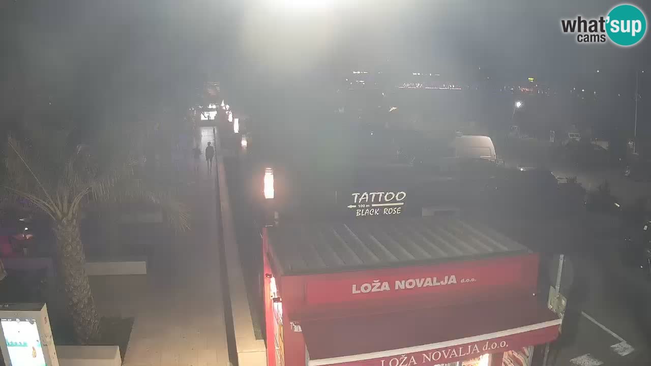 Live cam Novalja – Obala Petra Krešimira IV