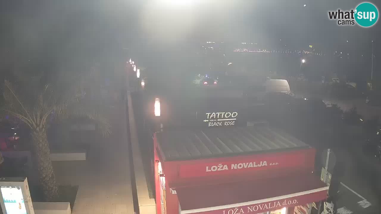 Webcam live Novalja – Obala Petra Krešimira IV