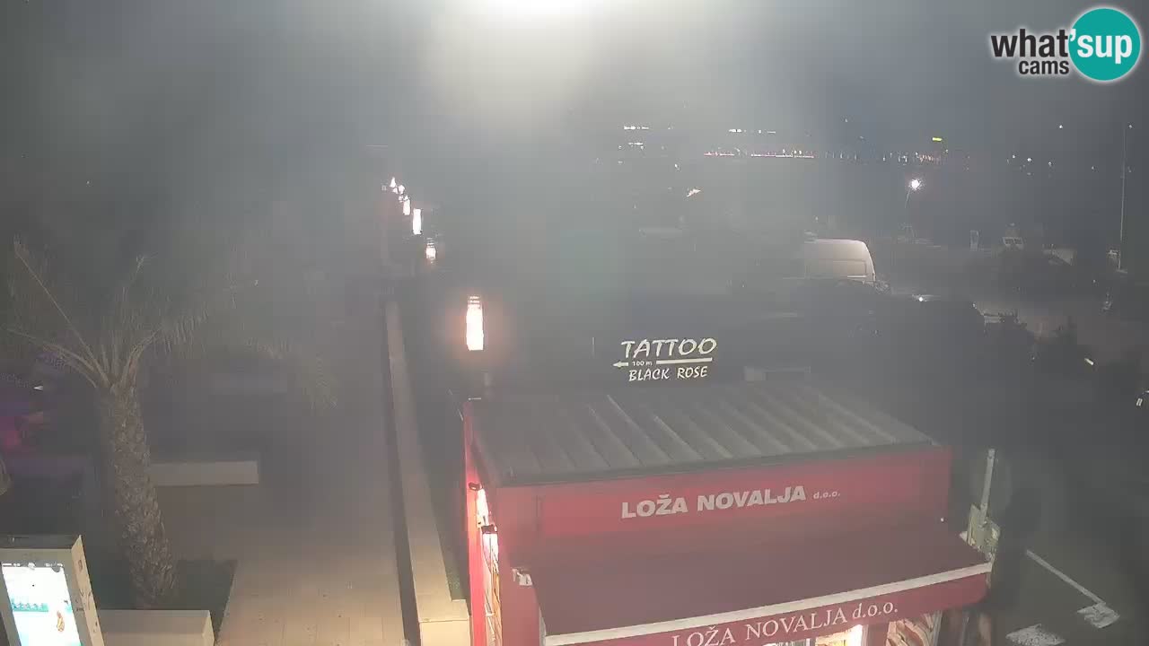 Webcam live Novalja – Obala Petra Krešimira IV