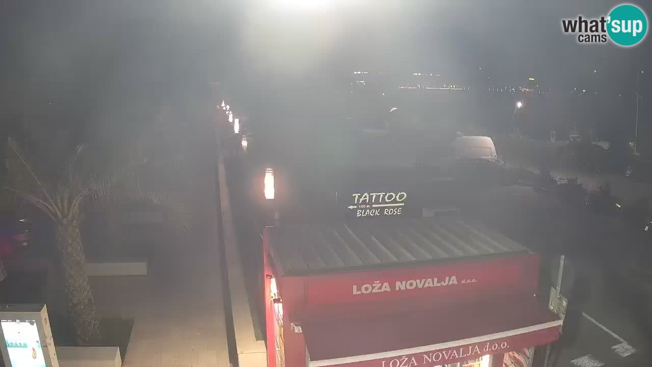 Live cam Novalja – Obala Petra Krešimira IV