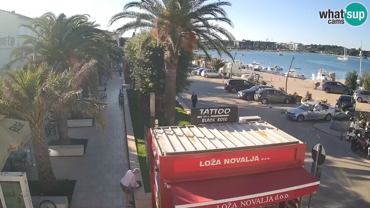 Spletna kamera Novalja – Obala Petra Krešimira IV