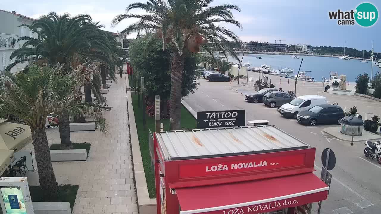 Web kamera Novalja – Obala Petra Krešimira IV
