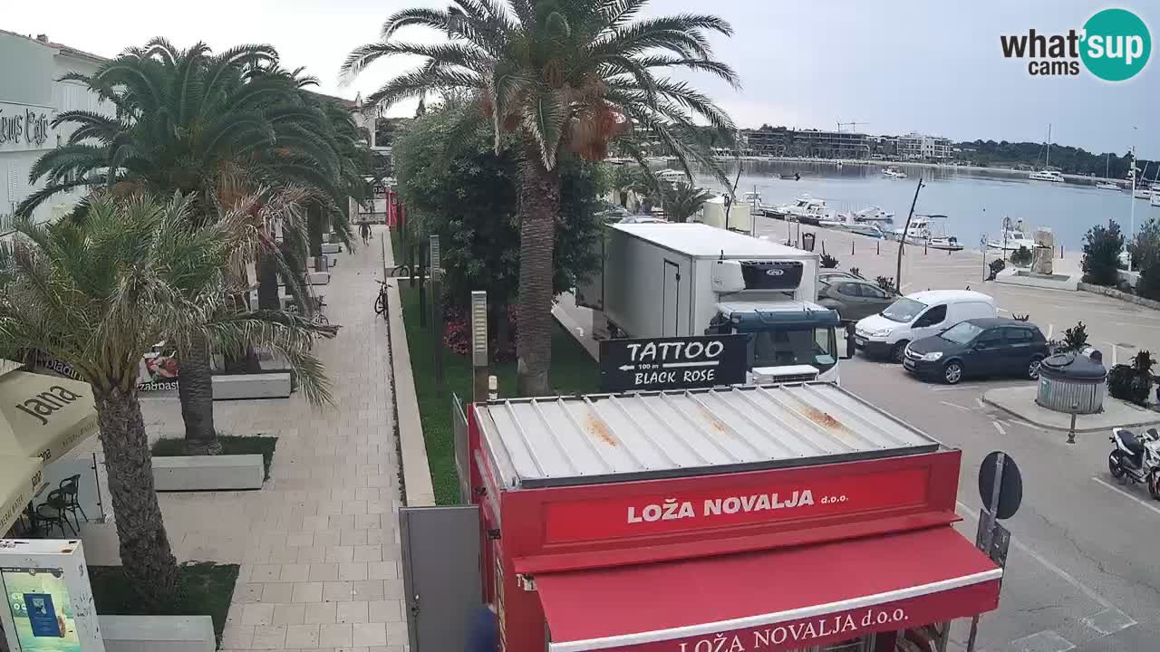Spletna kamera Novalja – Obala Petra Krešimira IV