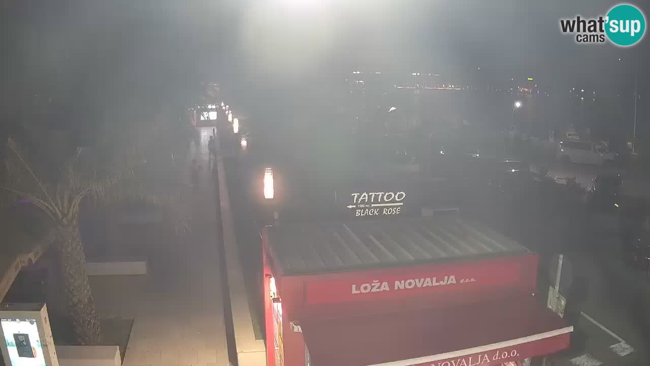 Live cam Novalja – Obala Petra Krešimira IV
