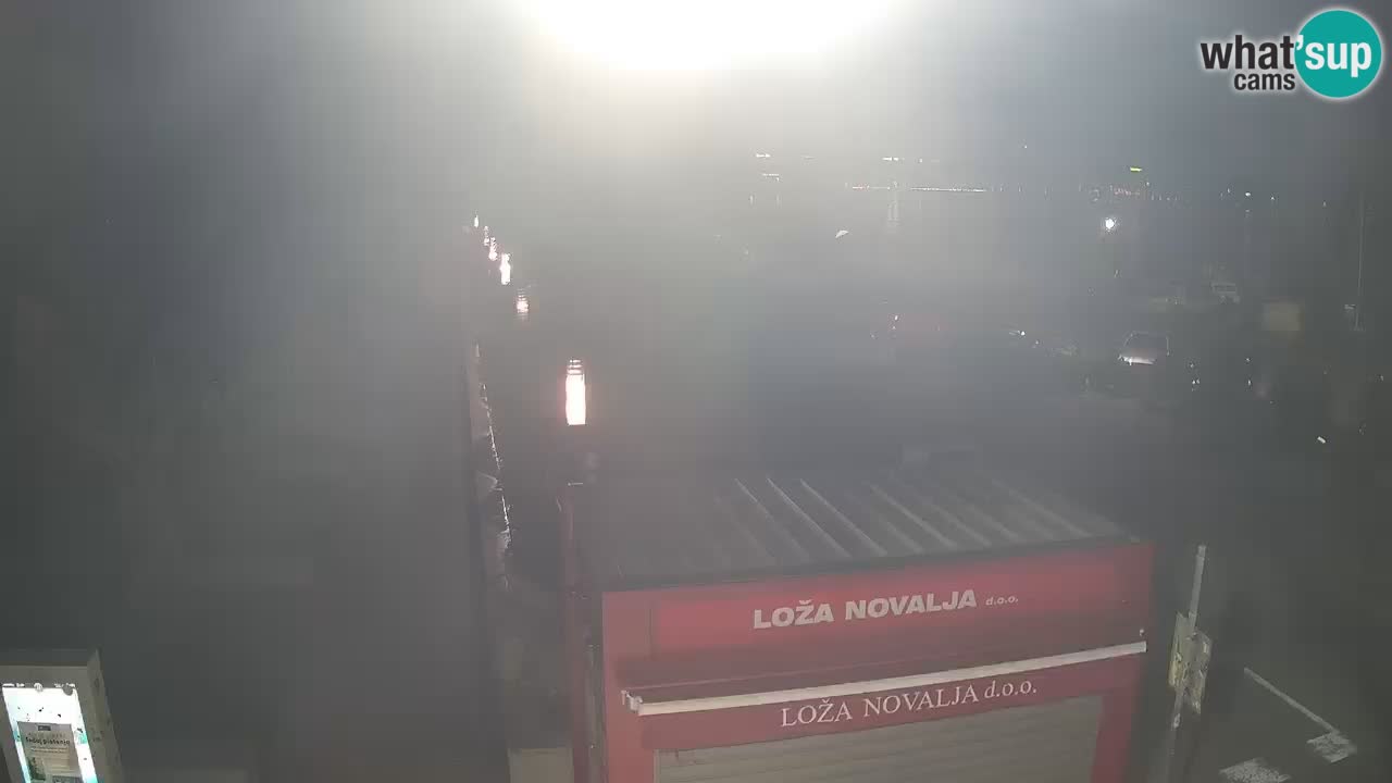 Spletna kamera Novalja – Obala Petra Krešimira IV