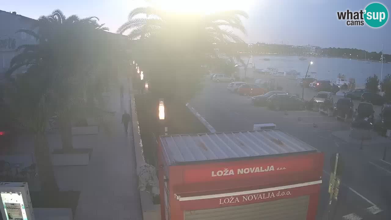 Spletna kamera Novalja – Obala Petra Krešimira IV