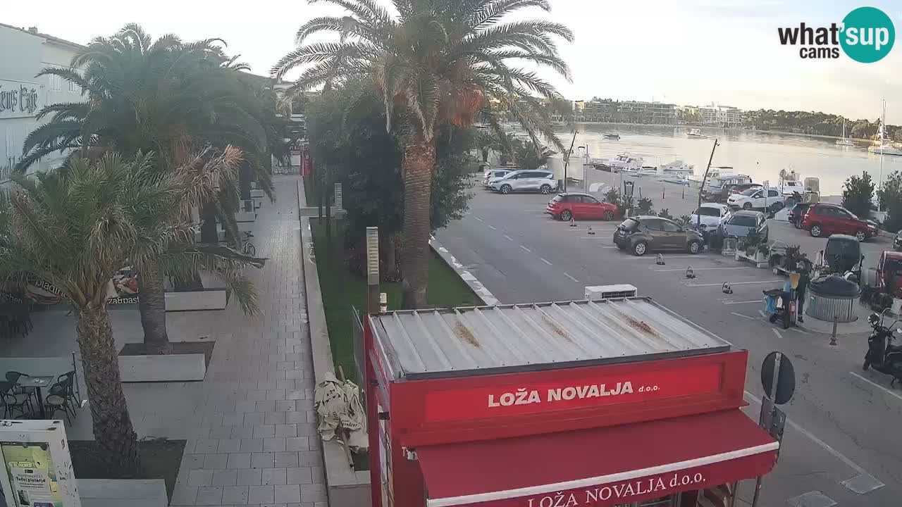 Spletna kamera Novalja – Obala Petra Krešimira IV