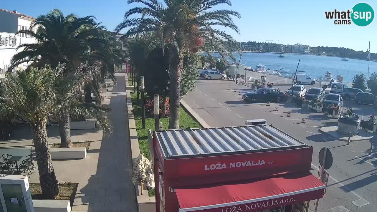 Spletna kamera Novalja – Obala Petra Krešimira IV