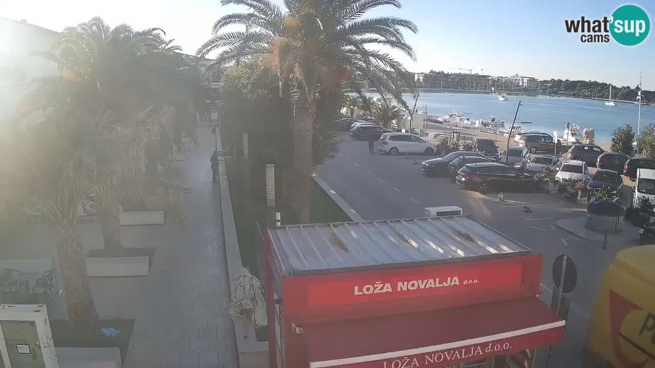 Spletna kamera Novalja – Obala Petra Krešimira IV
