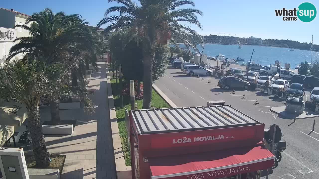 Spletna kamera Novalja – Obala Petra Krešimira IV