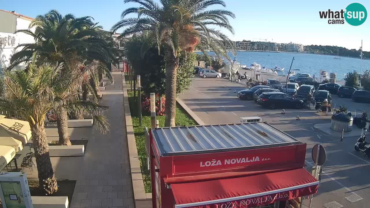 Web kamera Novalja – Obala Petra Krešimira IV