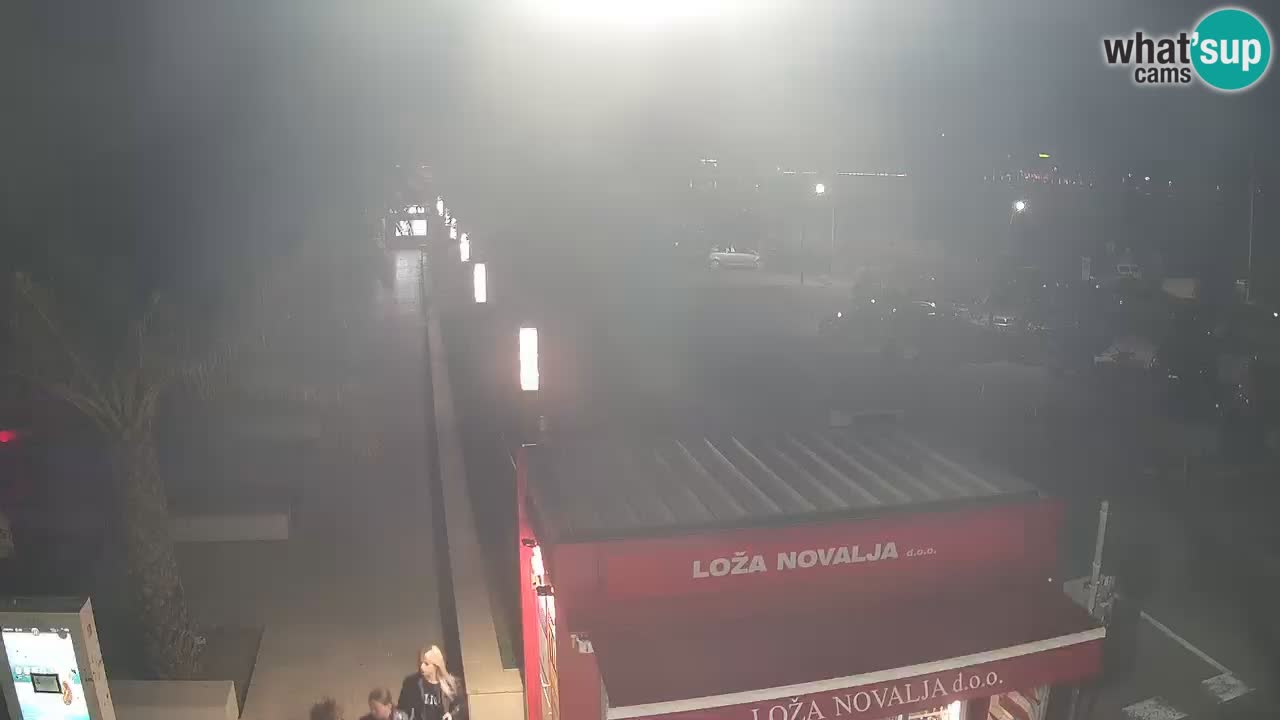 Web kamera Novalja – Obala Petra Krešimira IV