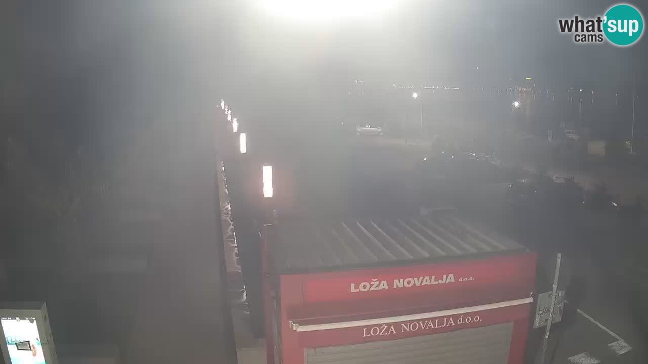 Spletna kamera Novalja – Obala Petra Krešimira IV