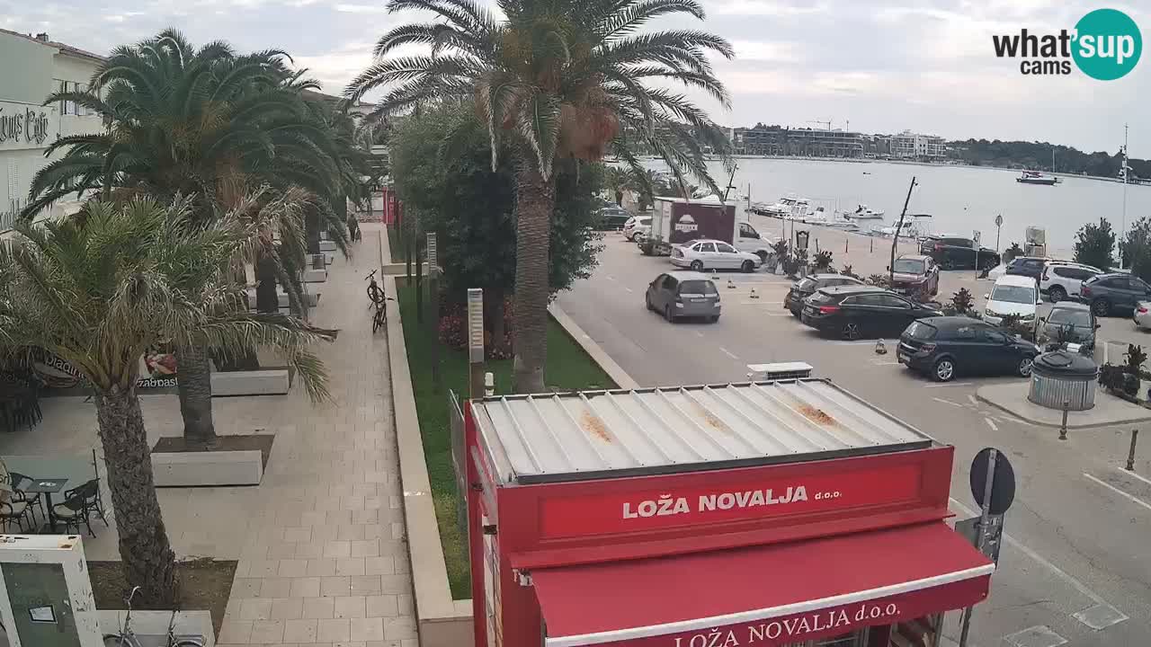 Web kamera Novalja – Obala Petra Krešimira IV
