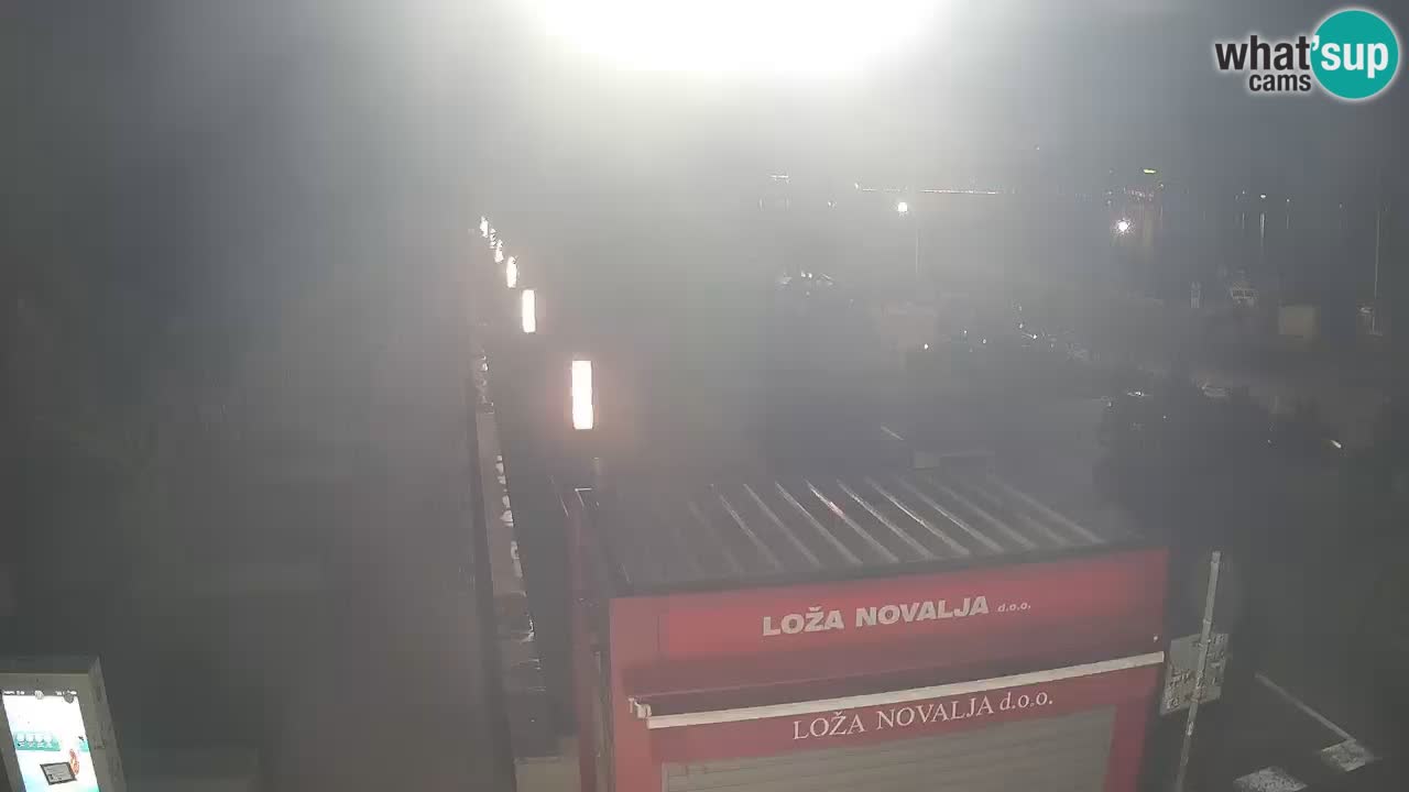 Spletna kamera Novalja – Obala Petra Krešimira IV