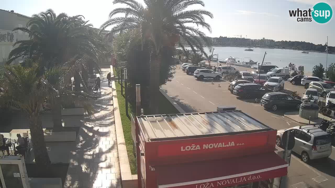 Spletna kamera Novalja – Obala Petra Krešimira IV