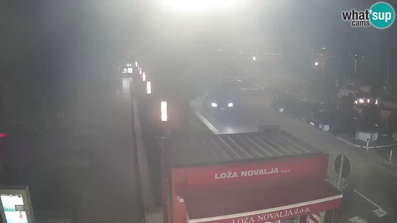 Spletna kamera Novalja – Obala Petra Krešimira IV